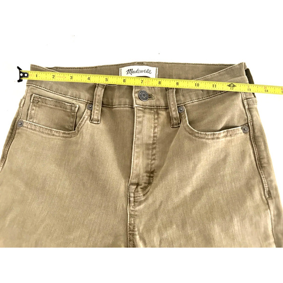 Madewell | Women's Brown 9" High-Rise Raw-Hem Skinny Jeans Size 25 - Picture 9 of 14